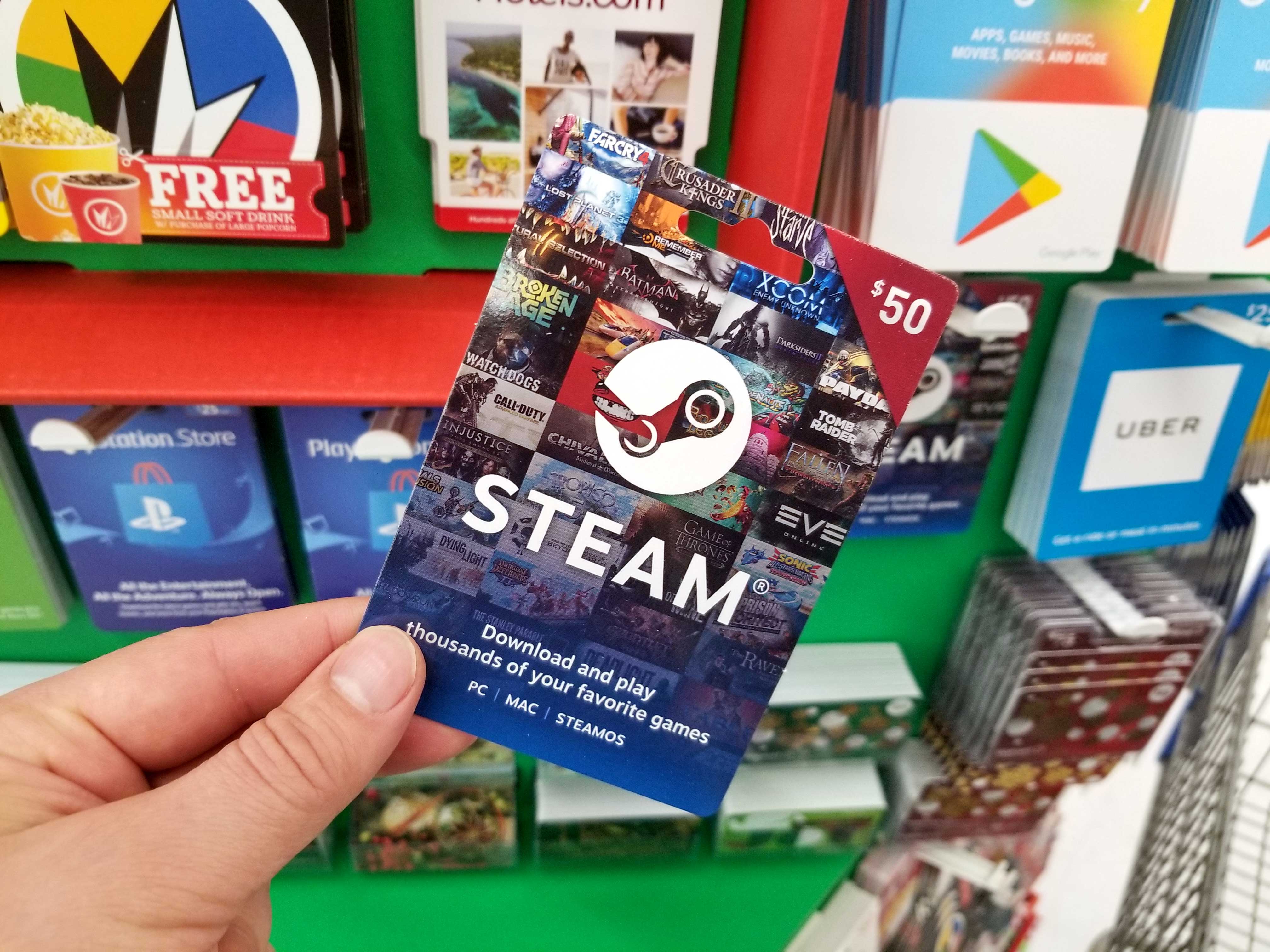 steam-gift-card, The Games Pub, thegamespub.com